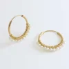 Aros Chakra Perlas Oro