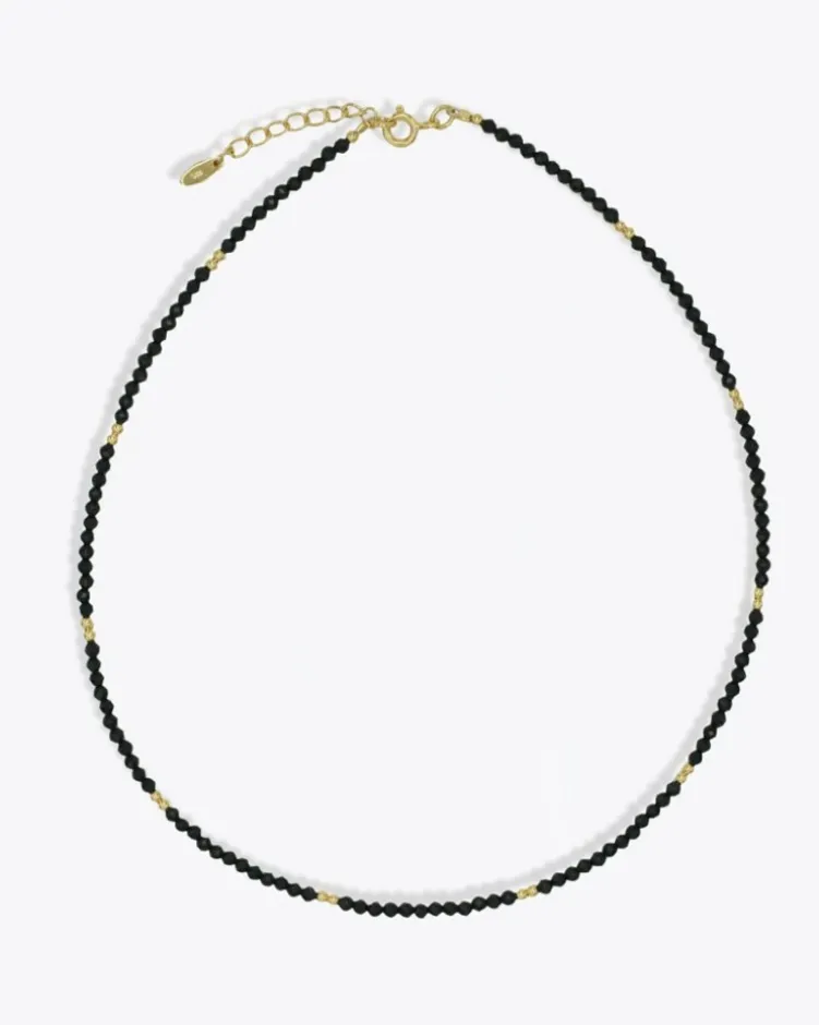 Collar Chakra Black Gold