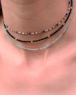 Collar Chakra Black Gold