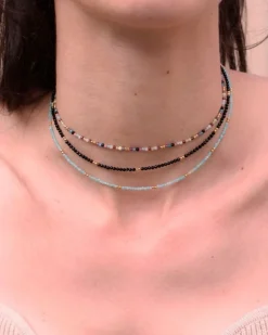 Collar Chakra Black Gold