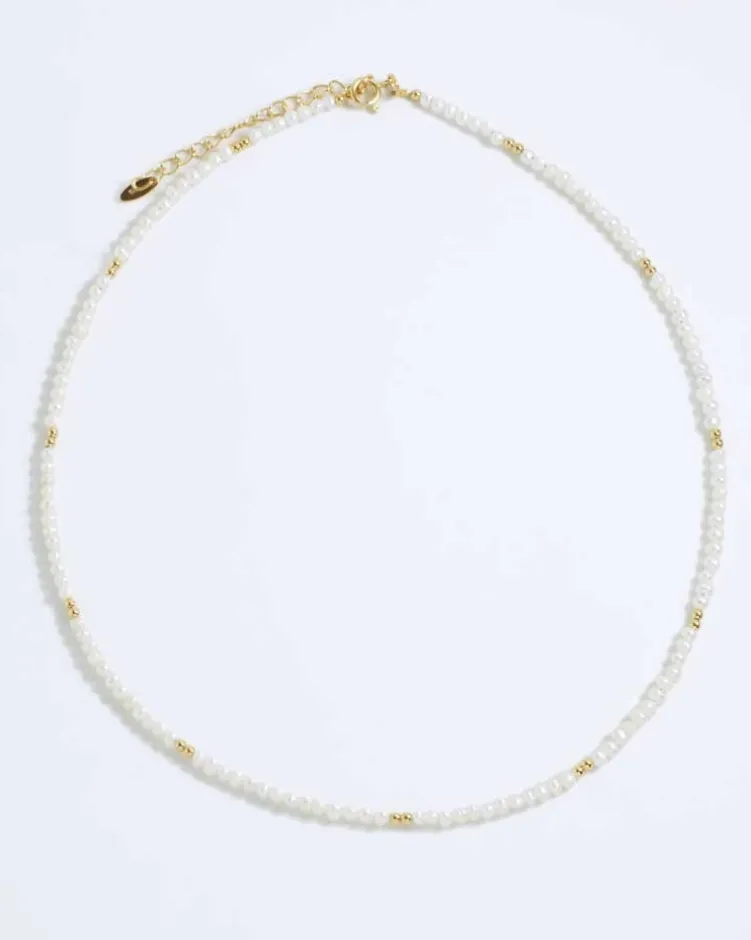 Collar Chakra Perlas Oro