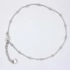 Tobillera Bolas Diamantadas Plata