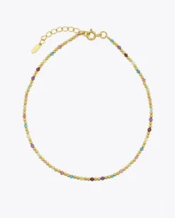 Tobillera Chakra Multicolor Gold